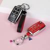 Car Key Cover Case Holder Keychain For Vw Volkswagen Polo Golf Passat Beetle Caddy T5 Up Eos Tiguan Jetta For Skoda Octavia A5