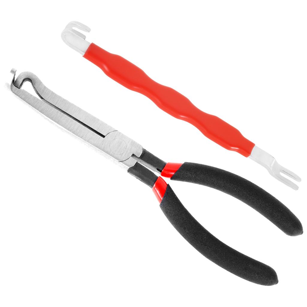 Carbon Steel Electrical Connector Pliers Spark Plug Disconnect Pliers Car Fuel Line Breaker Tool for Fuel Injector Ignition Coil