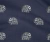 oneOone Cotton Flex Fabric Elephant Block Printed Craft Fabric BTY 40 Inch