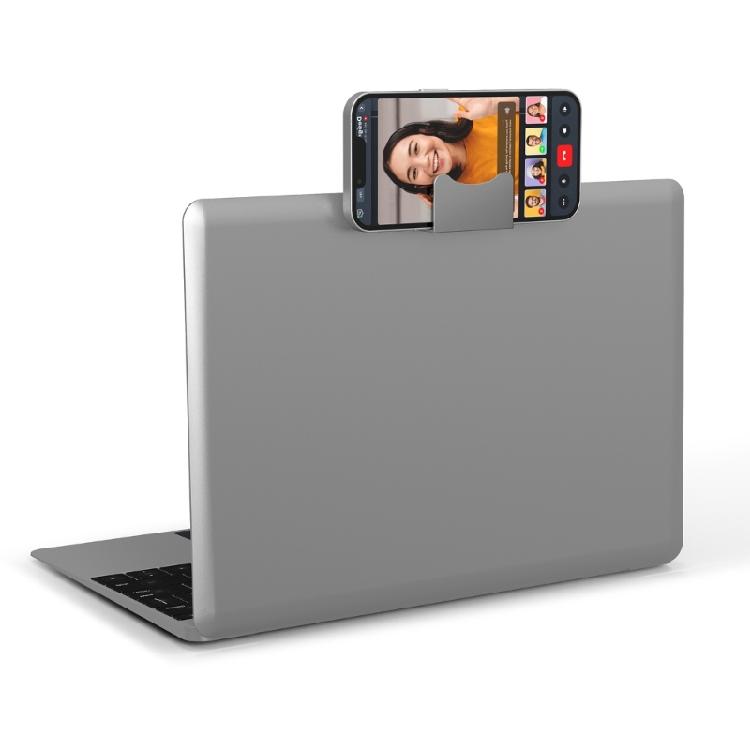Laptop Mount Phone Stand Aluminium Alloy Notebook Extension Phone Mount Bracket