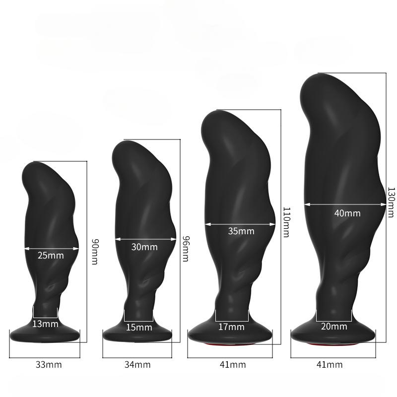 Silikonowy Korek Analny Kształt Kijanki Korek Analny Anus Dupa Zabawki Seksualne Masaż Prostety