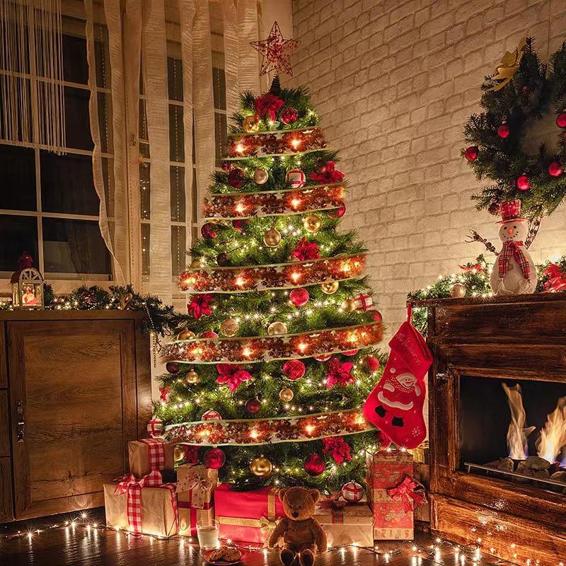 Christmas LED Ribbon String Lights for Tree, Gift Box, Bow, and Decor