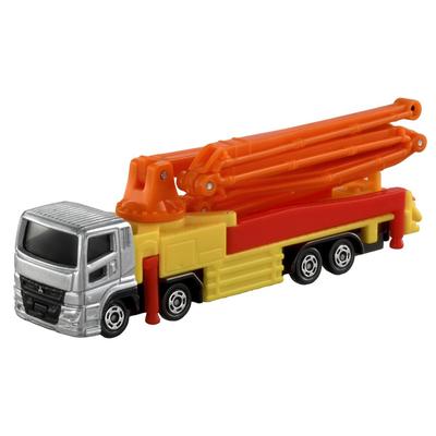 TAKARA TOMY Tomica Long Type Tomica No. 127 Mitsubishi Fuso Super Great Concrete Pump Truck Miniature Car Toy