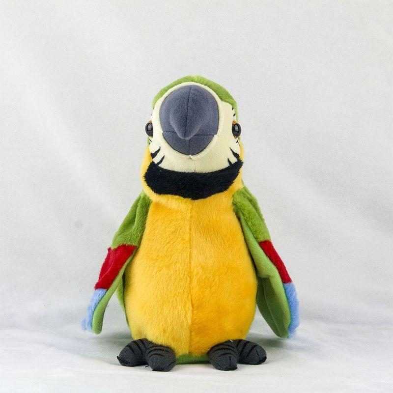 

Electric Talking Plush Parrot Toy- Learn To Speak And Flap The Wings- Ideal Children s Gift зелений