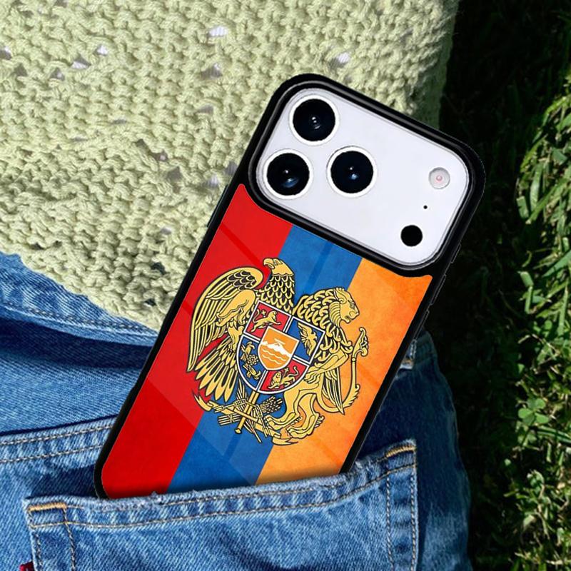 Armenia Coat Of Arms Flag Phone Case Cover for IPhone 11 12 13 14 15 16e 17 Pro Max Coque for IPhone 17 Air