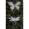 Portable Plastic Christmas Butterfly Dragonflies Ornament Bright Color Efficient Indoor Outdoors Hanging Decorations J0MC