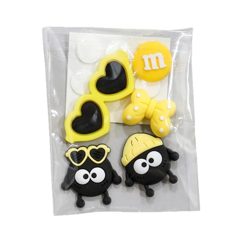 3D Cartoon Water Cup Sticker: Soft Glue Decoration, Mixed Style DIY, No-Trace Adhesive, Cute Phone Case, Refrigerator Magnet