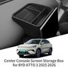 Για BYD ATTO3 ATTO 3 YUAN PLUS 2025 2026 Οργανωτής Θήκης Ταμπλό Οθόνη Εμφάνισης Πίσω Κουτί Αποθήκευσης Αξεσουάρ Εσωτερικού Αυτοκινήτου Μαύρο