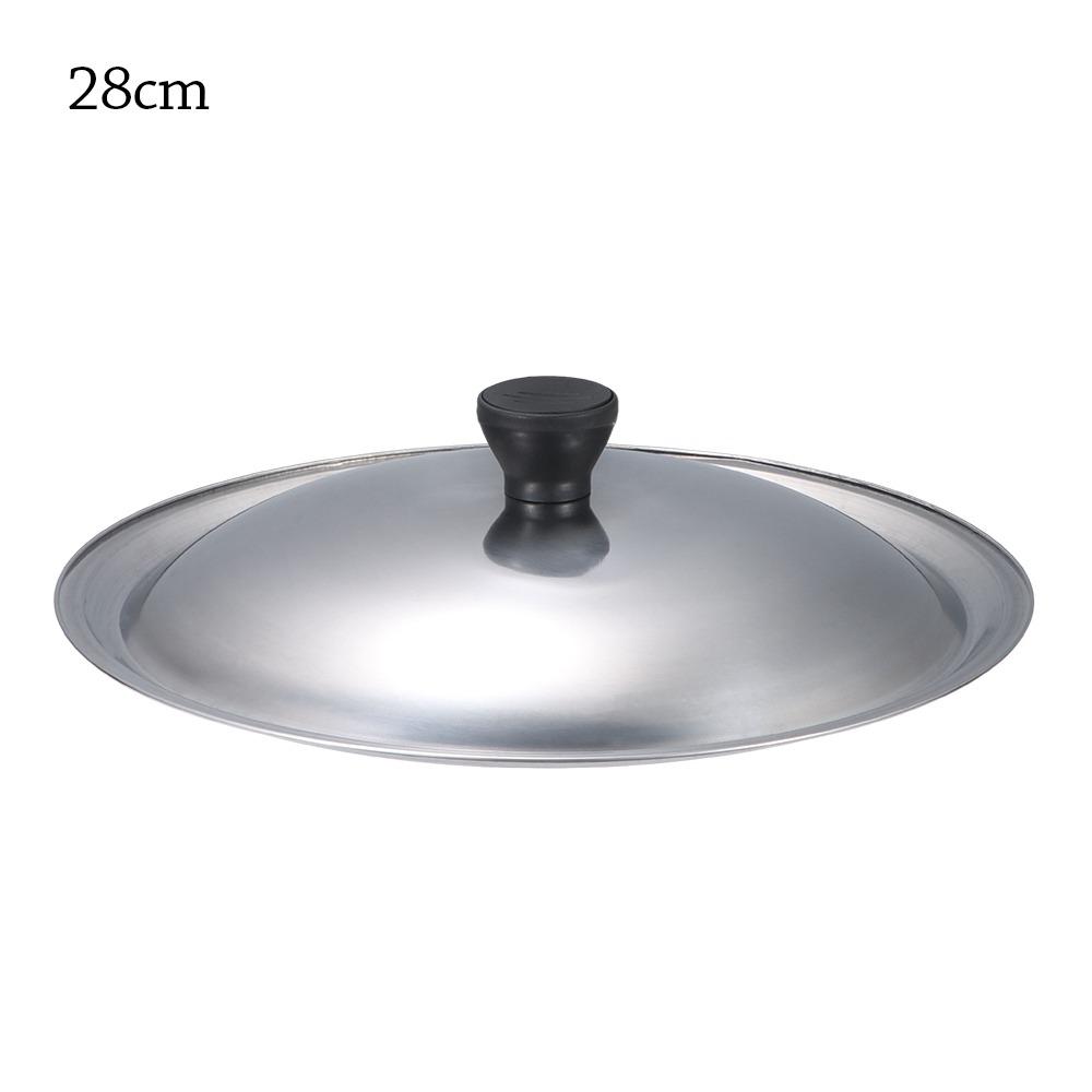 New 20-30cm Pot Lid Stainless Steel Anti-scalding Wok Pot Lid Universal Kitchen Food Lid Restaurant Kitchenware