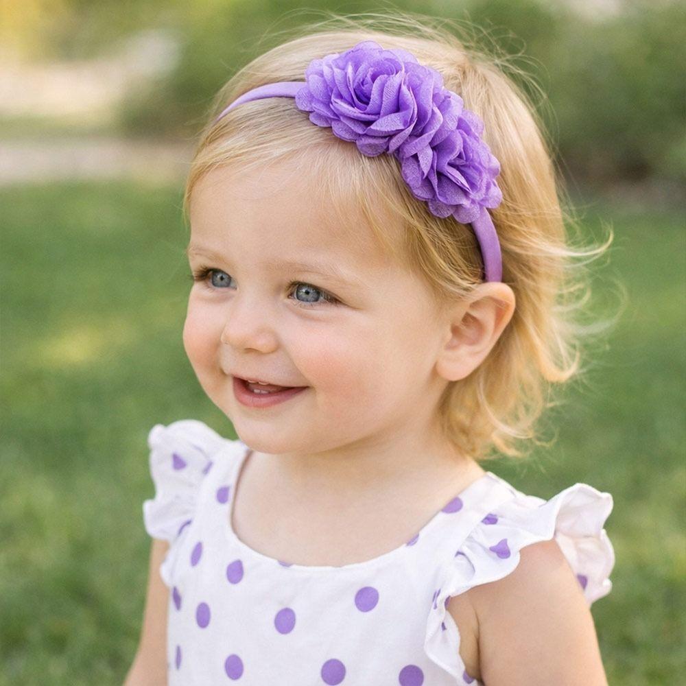 Multi-Layers Baby Headband Big Flower Girl Hair Hoop Fashion Accessory Hairband  Children Gifts