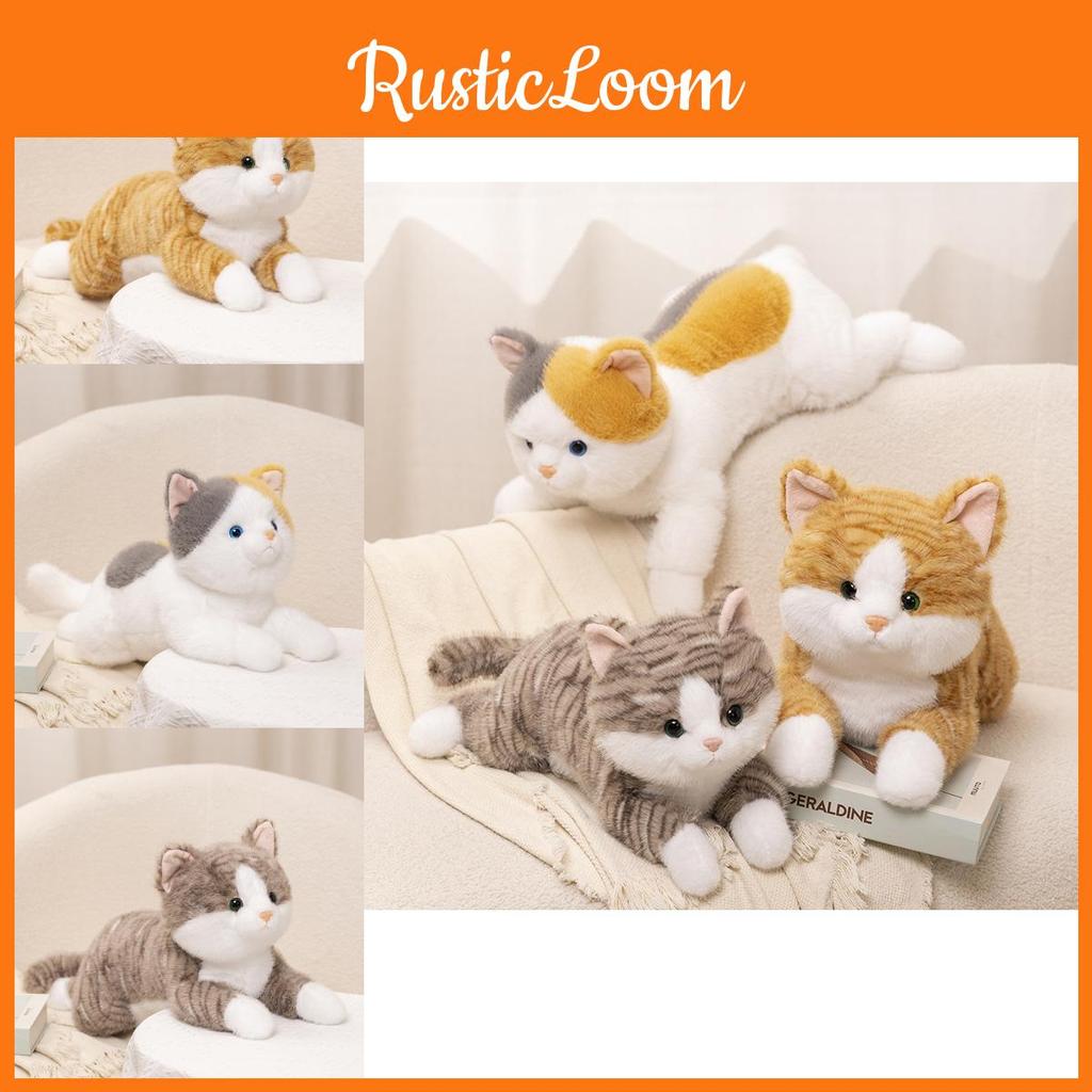 Cat Realistic Charming Plush Toy Cute Kitten Figure Ideal For Creative Gift Giving