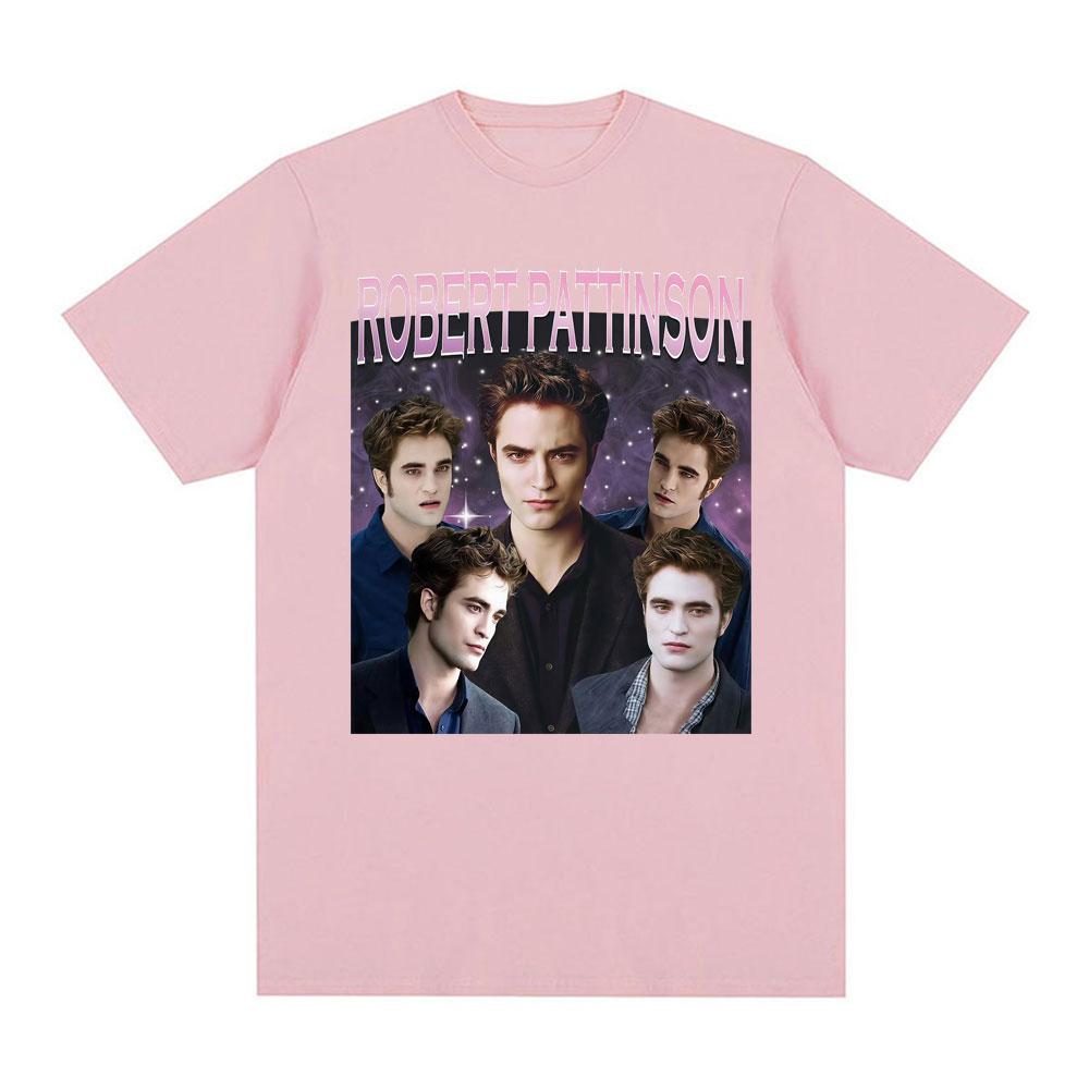 Twilight Saga Robert Pattinson Vintage 90s T Shirt Unisex Women Fashion Harajuku Short Sleeve Tshirts Cotton Classic T Shirts