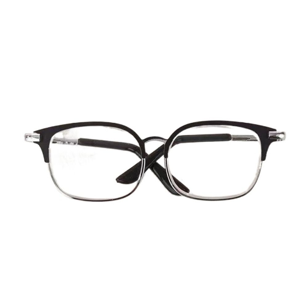 

Metal Doll Glasses Ellipse Frame Pets Glasses Fashion Plush Doll Eyeglasses 20cm Dolls