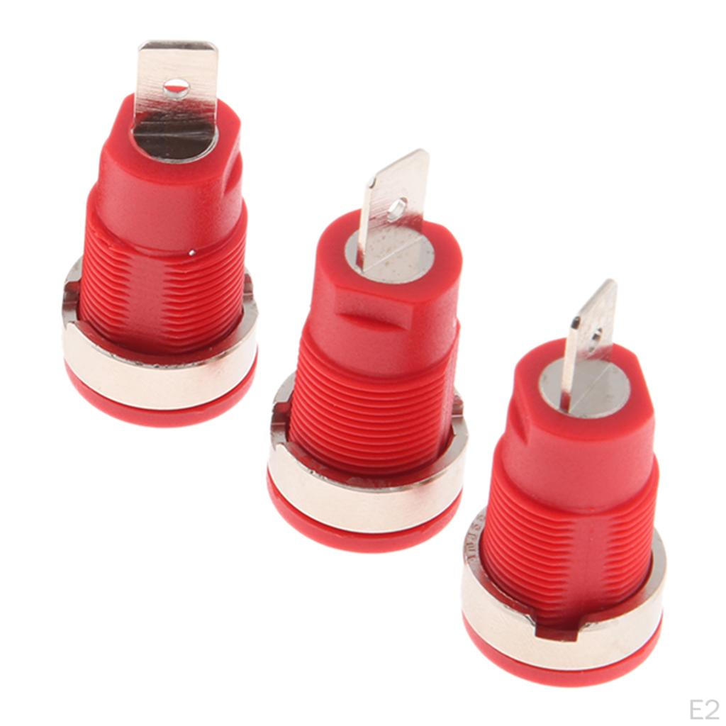5 Piece 4mm Banana Receptacle Speaker Cable Connectors 32A
