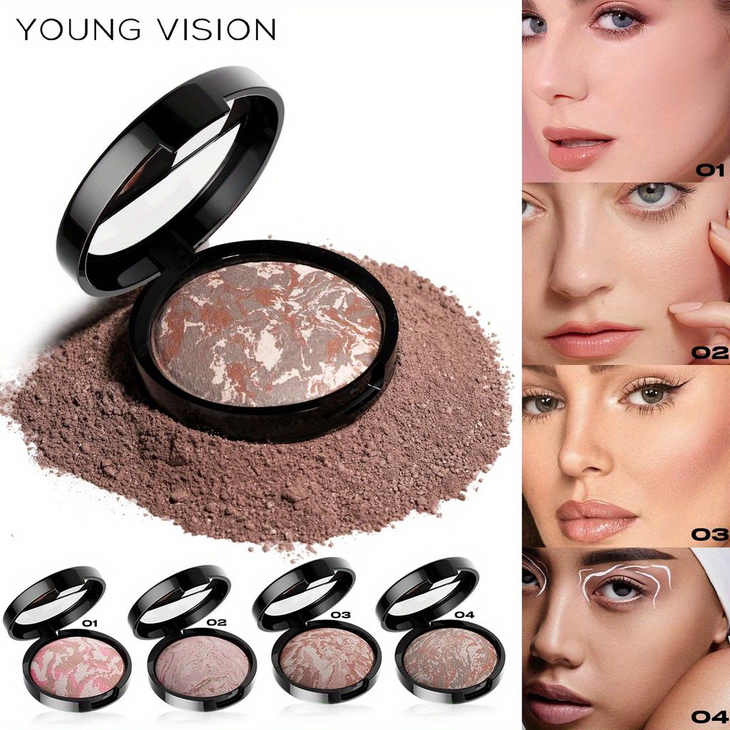 YOUNG VISION 3 w 1 podkład w formie pudru wypiekanego, długotrwały, o pełnym kryciu, lekki, kontrolujący wydzielanie sebum, matowy, zapewniający efekt przez 24 godziny, o delikatnej konsystencji