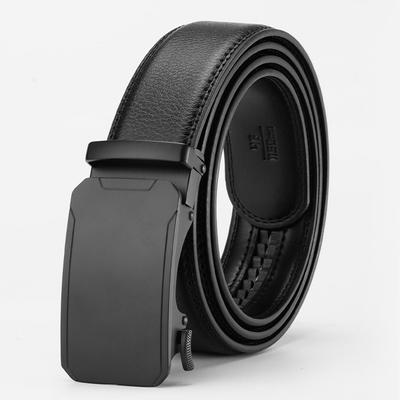 Men's Belt Automatic Buckle Leather Pants Belt Business Casual Simple Young and Middle Aged Belt