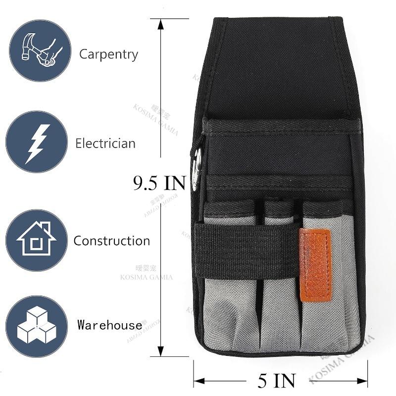 New Tool Bag Tool Belt Pouches for Men's Pocket Tool Pouch, Mini Tool Organizer Pouch, Durable for Electrician Carpenter Bag