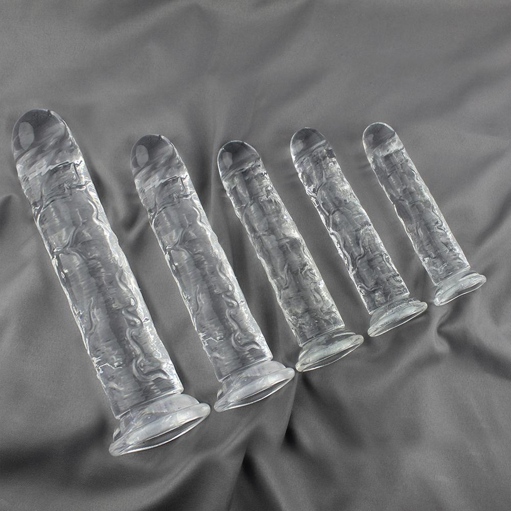 Jelly Dildo 6 Sizes Penis Adjustable Strapon Dildo Realistic Sex Toys For Lesbian Women Couples Suction Cup Dildo Pants