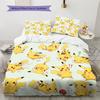Pikachu Pattern Bedding Home Decoration Birthday Gift (1 * duvet cover + 2 * pillowcase, without core)