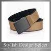 [Buzz Selection] Canvas Belt - Comfortable Fit, Flexible, Durable, Casual & Business - Men's LBT732 (Black)