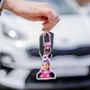 Girls Anime Pendant Keychain Holder Car Keychain Mobile Phone Bag Pendant Cute Kawaii