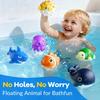 Swimming Pool Diving Toys with 6 Ocean Animals & 6 Sinking Cages Fun Bath Game for Kids Toddler Interactive Bath