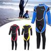 Kids Wetsuit Girls Boys Zippered Long Sleeve Diving Swimsuit Quick Dry One Piece Chlidren Surf Suit for Water Sports