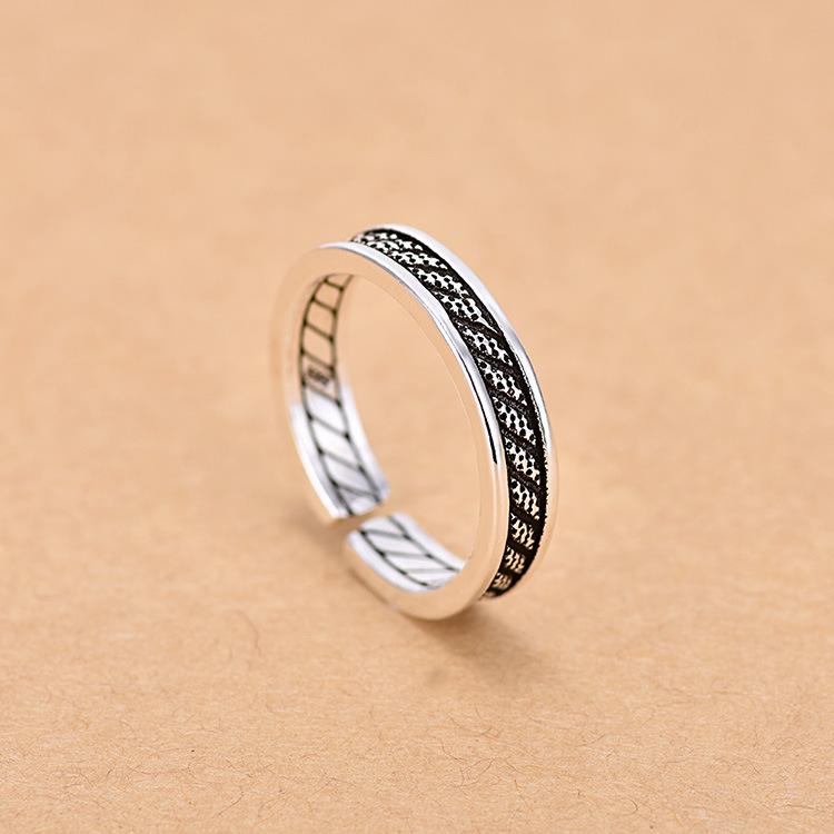 Opening Vintage Ring Female Simple Cold Wind Adjustable Index Finger Ring Small Fresh Personalized Finger Ring