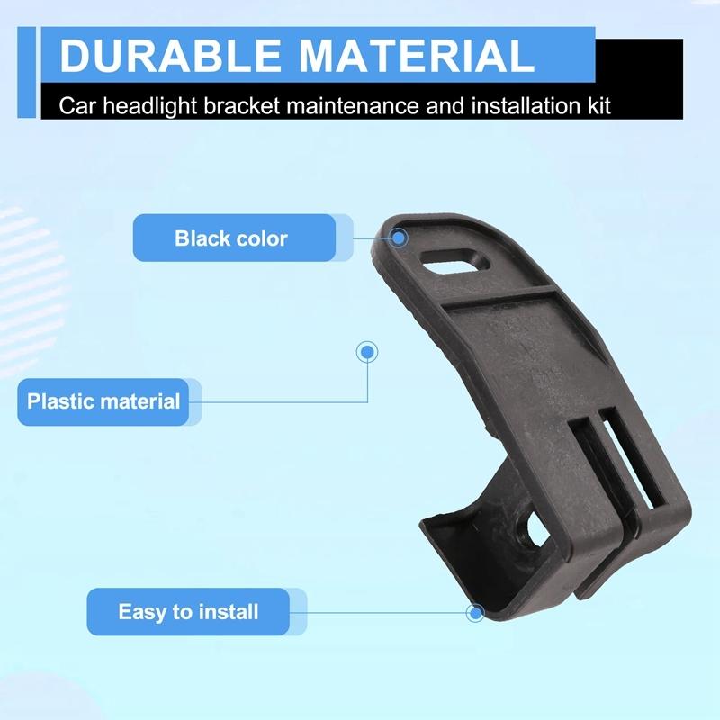 Front Headlight Repair Bracket Kits 63117348936 For BMW Z4 Roadster E89 Z4 18I 20I 28I 35I 2008-2016 Fixed Claw Mount