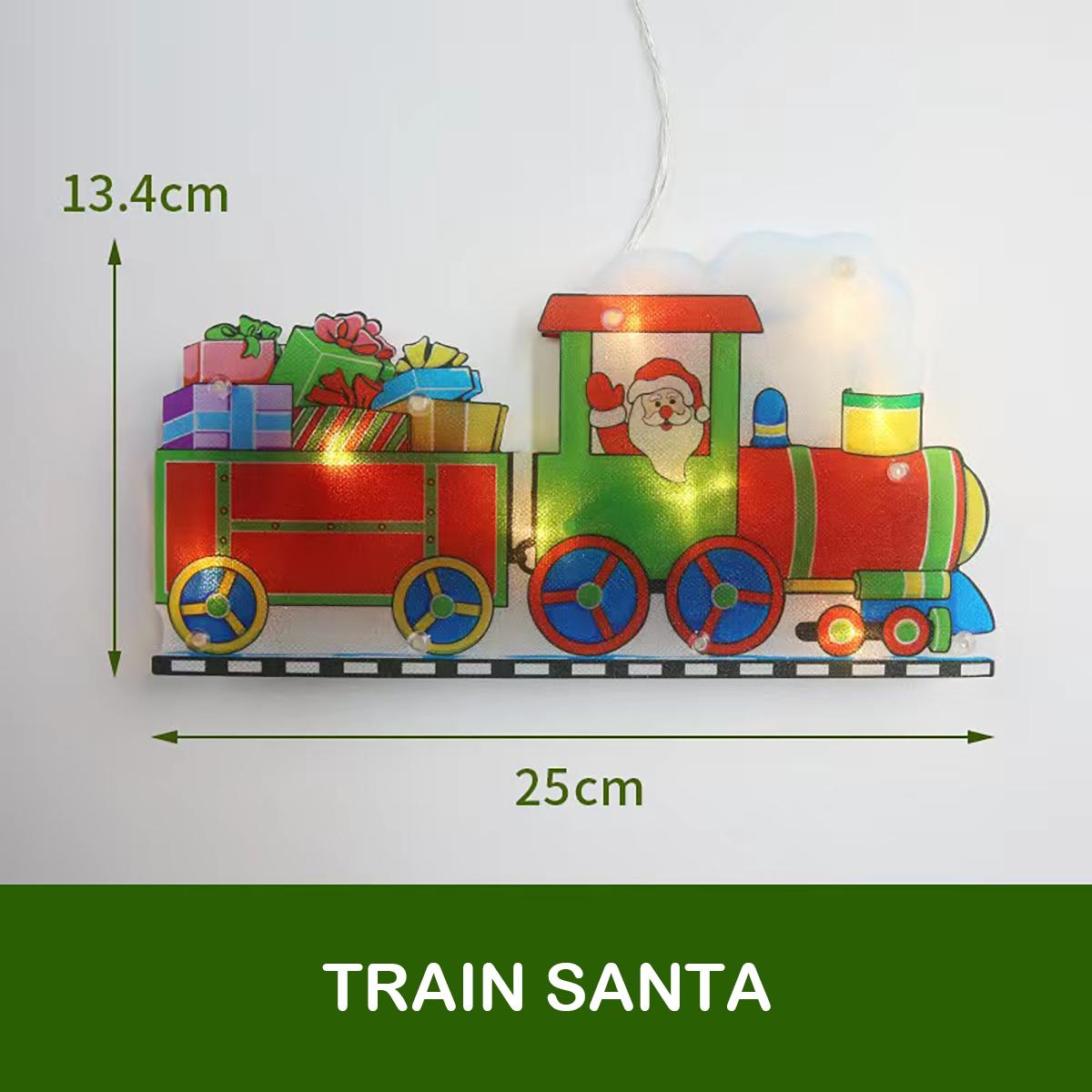 

Последний светодиодный рождественский светильник на присоске Рождественские украшения для дома Дед Мороз/Снеговик Оконный светильник Навидад Натале Новый год Подарки KTY