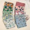 Sunscreen Small Square Scarf Hair Band Printed Silk Scarf Retro Flower Print Scarves  Daily