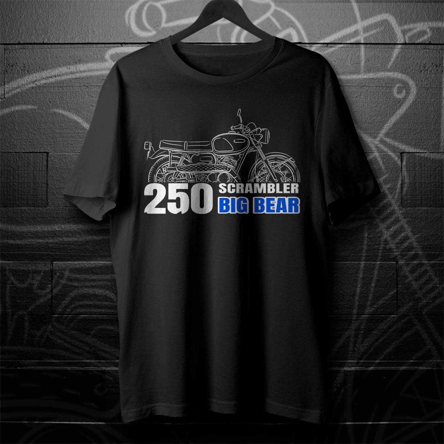 For Yamaha Big Bear Scrambler 250 (YDS-3C) 1964-1966 fans - Motorcycle T shirt XL