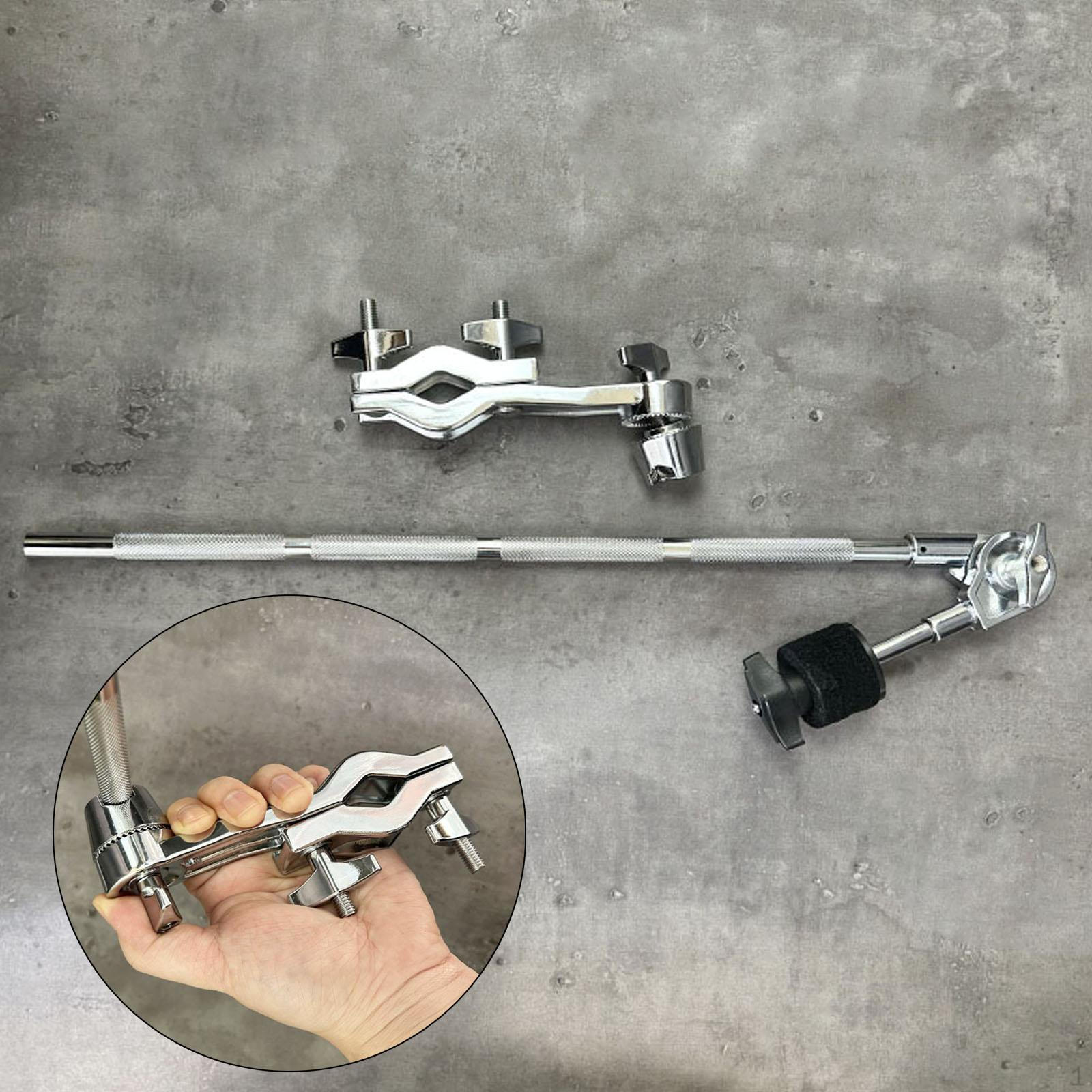 

Cymbal Stand Holder Support, Drum Clamp Holder, Metal Expansion Rack Portable Removable Universal