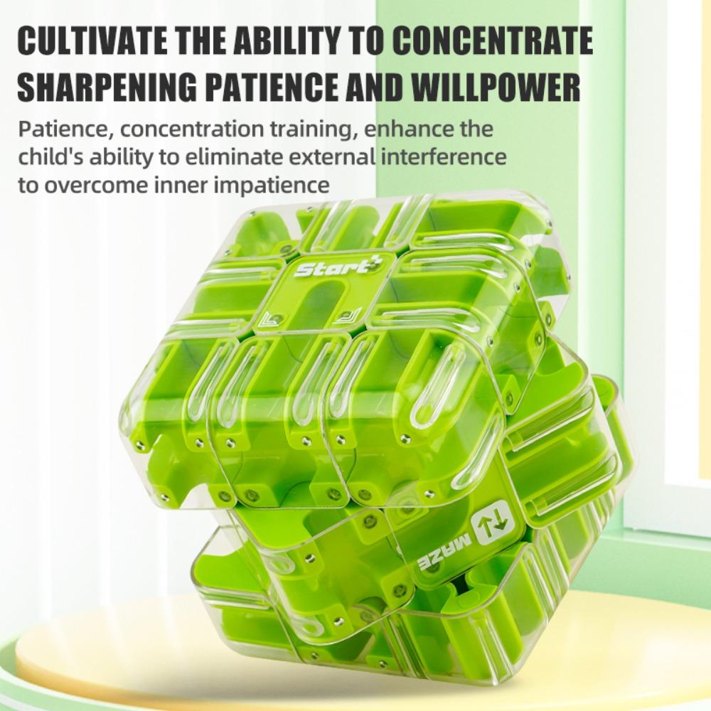 3D Puzzle Ball Maze Toy Stress Resistant Kids Fingertip Puzzle Intelligence Cube Magic Toys  Gift