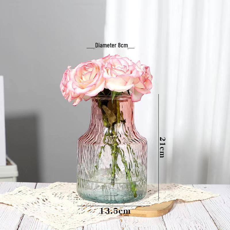 

Ваза из ретро-стекла в стиле инфлюенсера для гидропонных цветов, декор для гостиной или обеденного стола