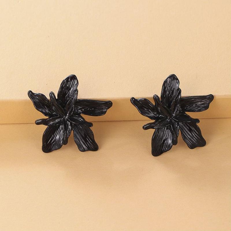 

Exaggeration Double Layer Flower Big Earring for Women Creativity Gold/Silver Color Stainless Steel Jewelry Fashion Brincos Gift