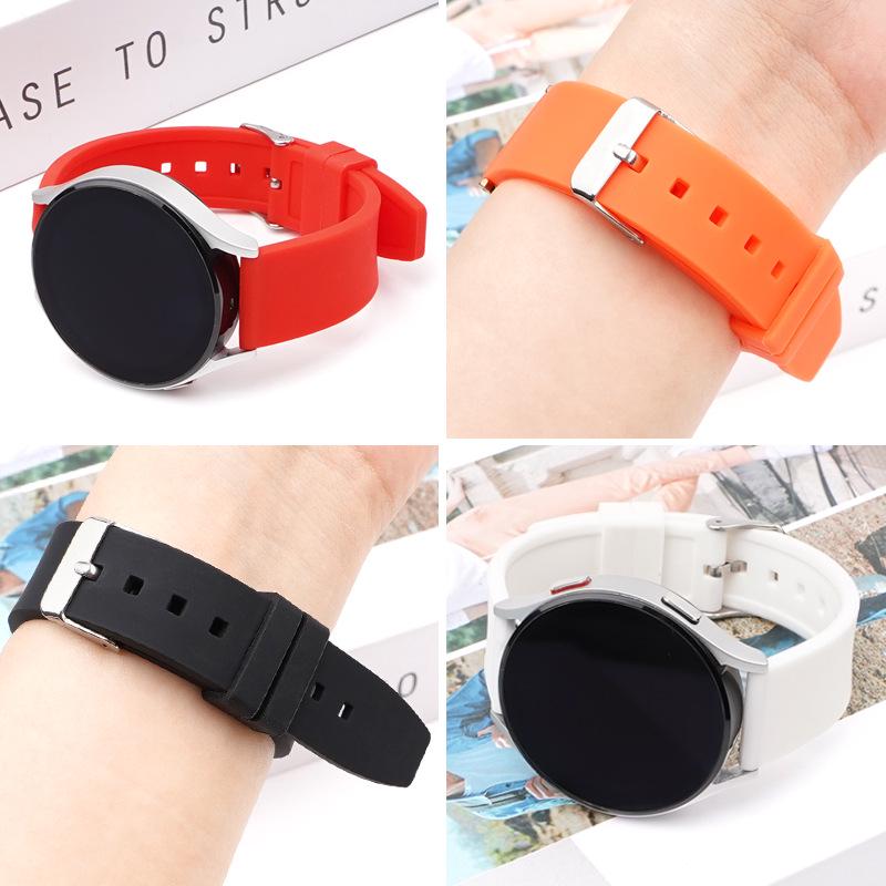 Schnellverschluss Wasserdichtes Silikon Smartwatch Armband 16-28mm