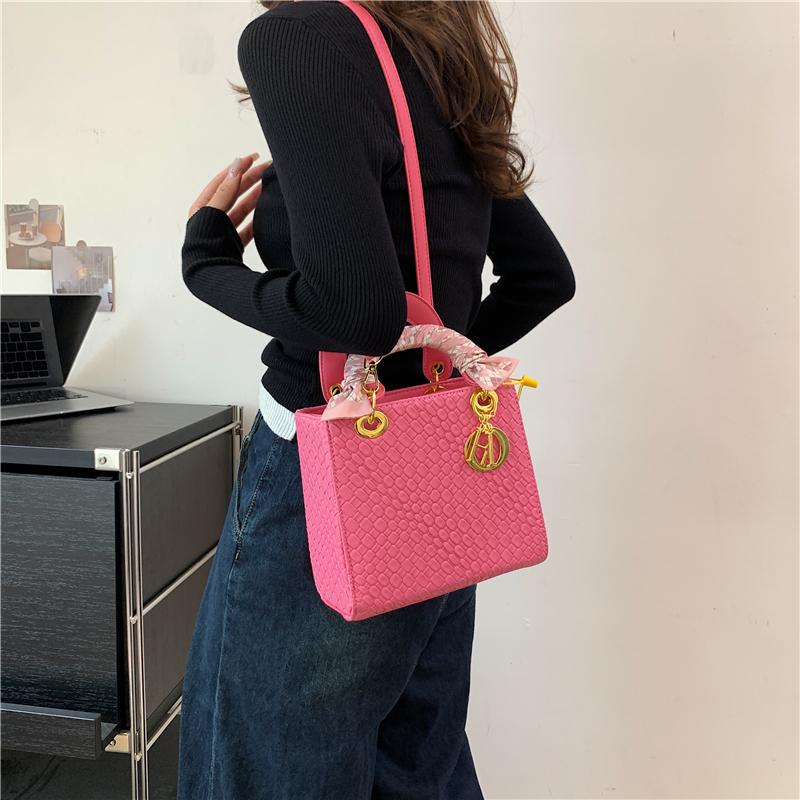 HandbagWomen Marke Luxus Totes Hohe Qualität Mode Klassische Gesteppte Quadratische Griff Tasche Frauen Umhängetaschen Schulter Taschen