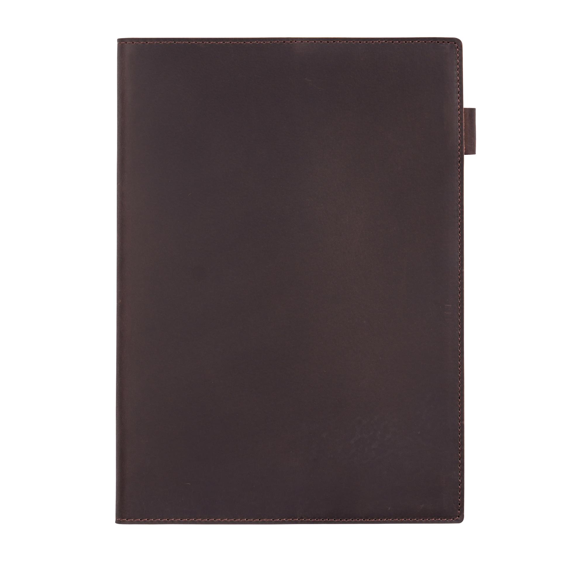 B5 Workbook Tickler Jotter Real Cowhide