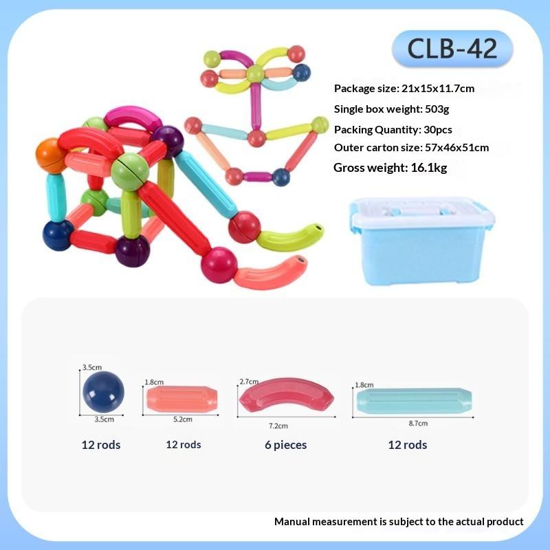 25-144Pcs Assembled Magnetic Building Blocks Cube Set Early Education Toys Brain Development Puzzle For Baby Creative Magnetic R