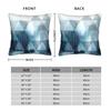Watercolour Triangles Pillowcase Polyester Cushion Cover Gift Geometric Ink Blue Throw Pillow Case Cover Home Zippered 40X40Cm