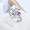 Slightly Inlaid Retro Bow Zircon Pearl Fairy Temperament Ring Gentle Wind Fairy Pearl Ring