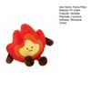 Flame Plush Toy for Kids Smiling Flame Character Pillow Soft Stuffed Toy Playtime Flame Plushie Children's Birthday Gifts