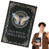 Spells Journal Antique Paper Notebook with Real Spells Witch Supplies Halloween Decor Vintage Journal Booklet for Christmas