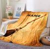 Custom Name Hogwarts Crest Flannel Blanket Throw Blanket Soft Warm Sofa Bed home Decor Unique Gift