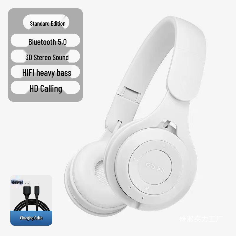 Kabellose Over-Ear Bluetooth-Kopfhörer mit Geräuschunterdrückung, leuchtendes Design für Männer und Frauen, ideal für Laufen und Laptop-Nutzung