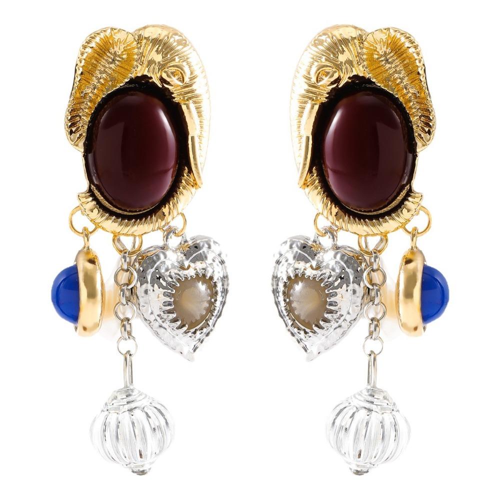 Literature Collarbone Chain Personality Vintage Earring Punk Multi Pendant Chain Necklace Autumn