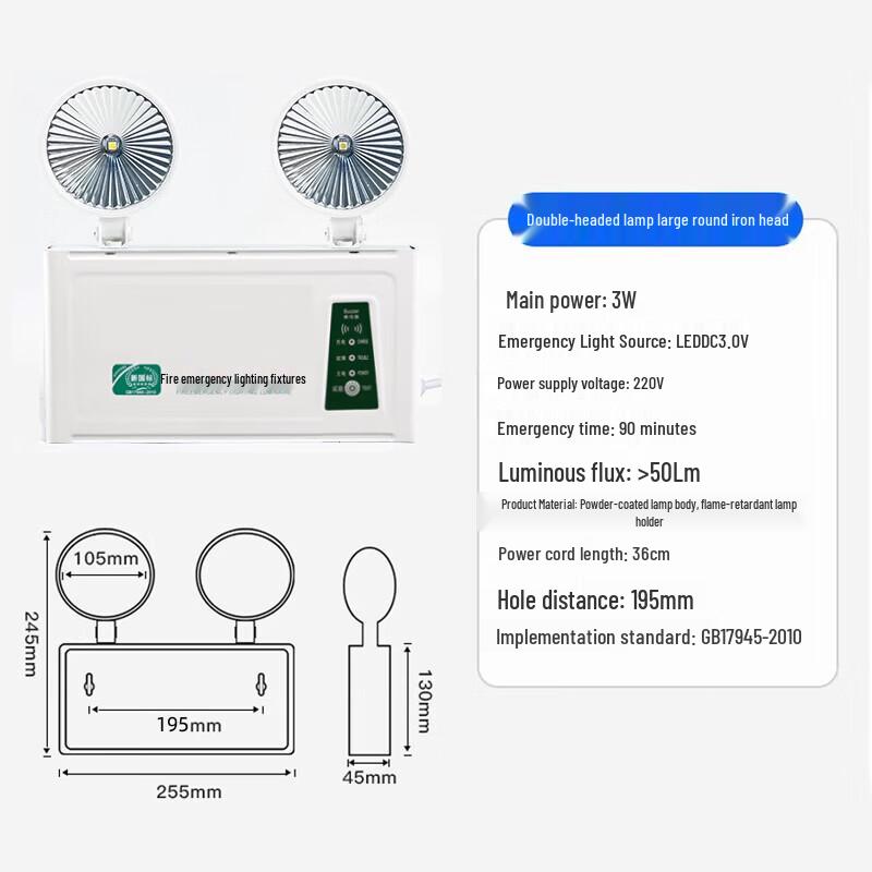 Biuyum LED Emergency Exit Sign Light