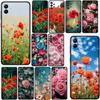 Cover for Samsung Galaxy S22 S21 S20 Fe Ultra S9 Plus + A13 A22 M21 M31 M55 M15 Phone Case Peony Rose Poppys Flower Bloom