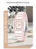 LIGE Fashionable Women's Square Multi-Function Waterproof Quartz Calendar Watch